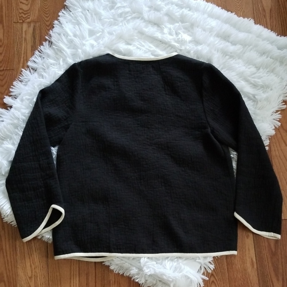 Nice Things Black Lightweight Open Front Blazer - image 6